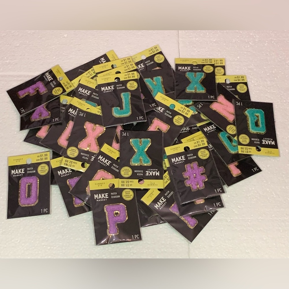 43 Make Market Letter alphabet patches